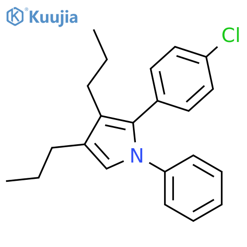 1H-PYRROLE, 2-(4-CHLOROPHENYL)-1-PHENYL-3,4-DIPROPYL- structure