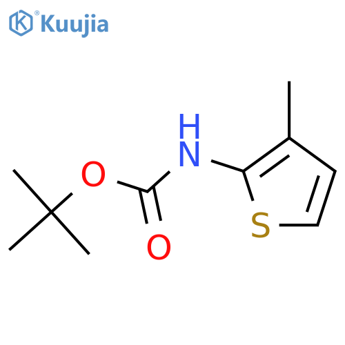 tert-butyl N-(3-methylthiophen-2-yl)carbamate structure