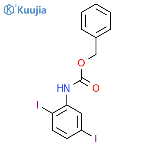 benzyl N-(2,5-diiodophenyl)carbamate structure
