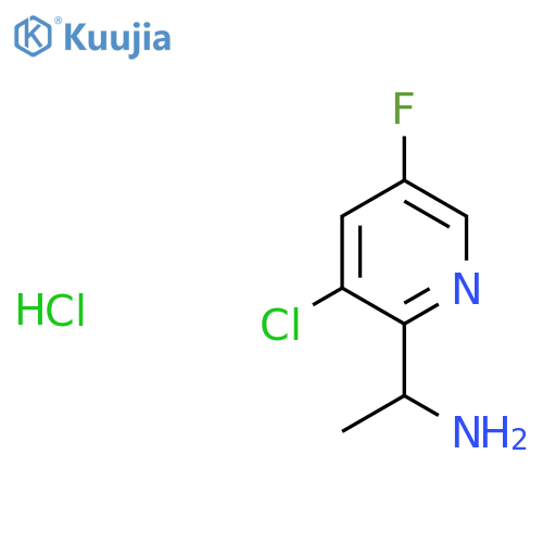 1-(3-Chloro-5-fluoropyridin-2-yl)ethanamine hydrochloride structure
