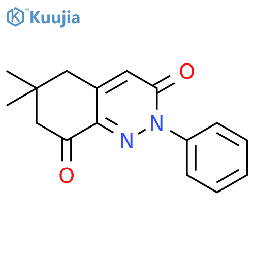 3,8(2H,5H)-Cinnolinedione, 6,7-dihydro-6,6-dimethyl-2-phenyl- structure