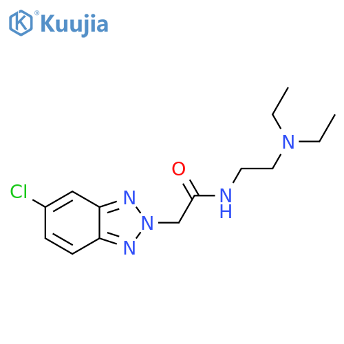 2H-Benzotriazole-2-acetamide, 5-chloro-N-[2-(diethylamino)ethyl]- structure