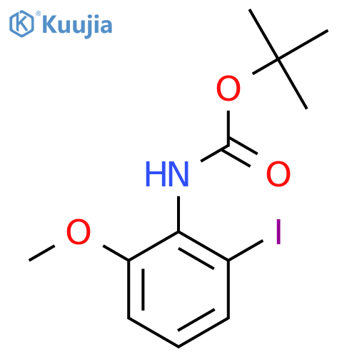 tert-butyl N-(2-iodo-6-methoxyphenyl)carbamate structure