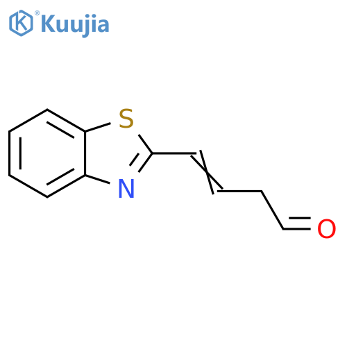 3-Butenal,4-(2-benzothiazolyl)- structure