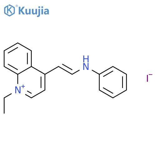 Quinolinium,1-ethyl-4-[2-(phenylamino)ethenyl]-, iodide (1:1) structure
