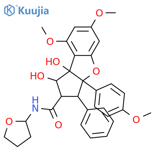 Rocagloic acid; Tetrahydro-2-furanamide(S-) structure