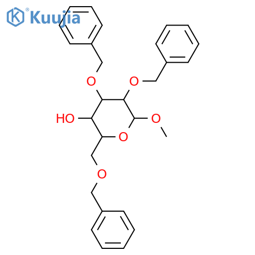 Methyl 2,3,6-tri-O-benzyl-a-D-glucopyranoside structure