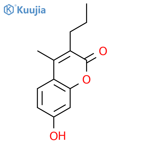 7-Hydroxy-4-methyl-3-propyl-2h-chromen-2-one structure