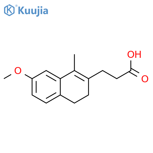 2-Naphthalenepropanoic acid, 3,4-dihydro-7-methoxy-1-methyl- structure