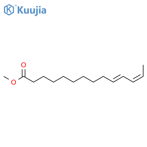 10,12-Tetradecadienoic acid, methyl ester, (10Z,12E)- structure