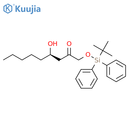 2-Nonanone, 1-[[(1,1-dimethylethyl)diphenylsilyl]oxy]-4-hydroxy-, (R)- structure