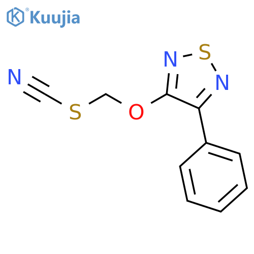 (4-phenyl-1,2,5-thiadiazol-3-yl)oxymethyl Thiocyanate structure