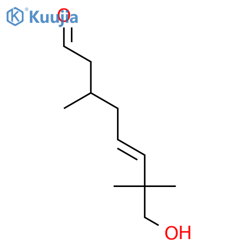 8-Hydroxy-3,7,7-trimethyloct-5-enal structure
