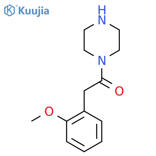 2-(2-Methoxyphenyl)-1-(piperazin-1-yl)ethan-1-one structure
