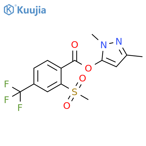 1,3-Dimethyl-1H-pyrazol-5-yl 2-(methylsulfonyl)-4-(trifluoromethyl) Benzoate structure