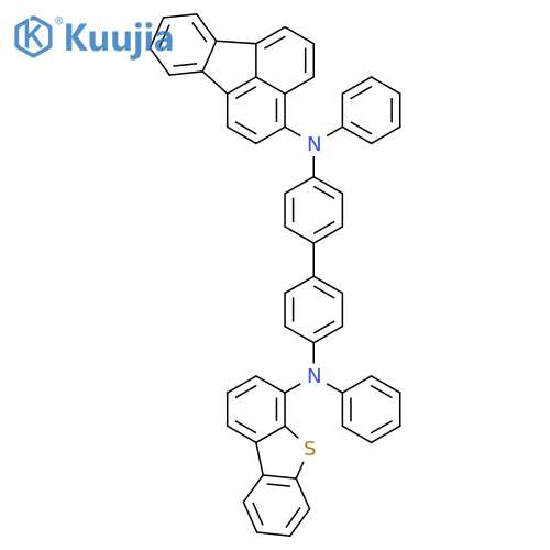 [1,1'-Biphenyl]-4,4'-diamine, N4-4-dibenzothienyl-N4'-3-fluoranthenyl-N4,N4'-diphenyl- structure