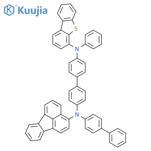 [1,1'-Biphenyl]-4,4'-diamine, N4-[1,1'-biphenyl]-4-yl-N4'-4-dibenzothienyl-N4-3-fluoranthenyl-N4'-phenyl- structure