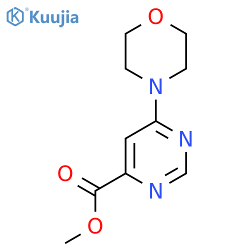methyl 6-(morpholin-4-yl)pyrimidine-4-carboxylate structure