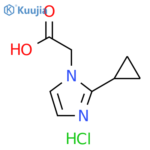 2-(2-Cyclopropyl-1H-imidazol-1-yl)acetic acid hydrochloride structure