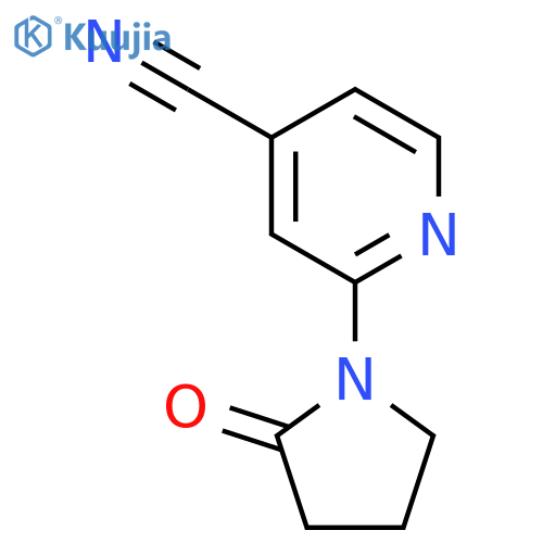 2-(2-Oxopyrrolidin-1-yl)pyridine-4-carbonitrile structure