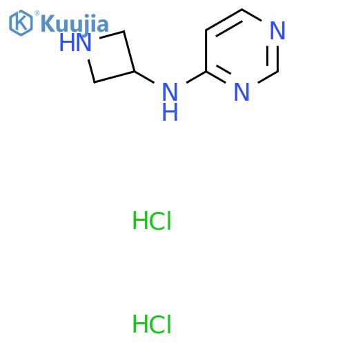 N-(Azetidin-3-yl)pyrimidin-4-amine dihydrochloride structure