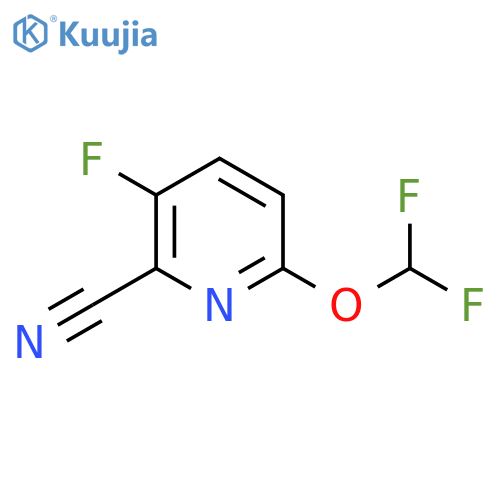 6-(Difluoromethoxy)-3-fluoro-pyridine-2-carbonitrile structure