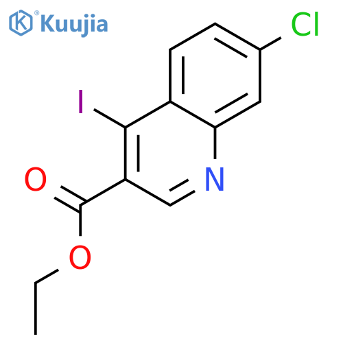 Ethyl 7-chloro-4-iodoquinoline-3-carboxylate structure