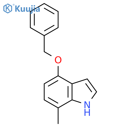 4-(Benzyloxy)-7-methyl-1H-indole structure