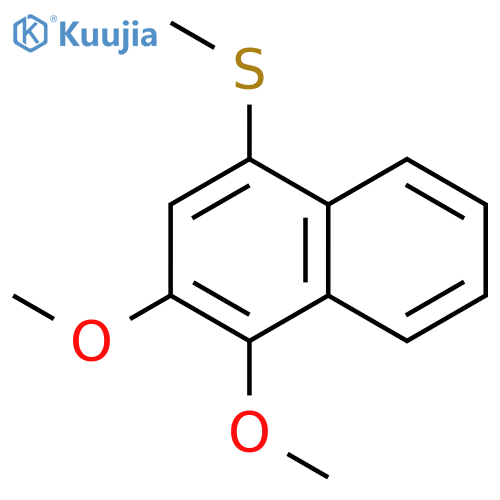 Naphthalene, 1,2-dimethoxy-4-(methylthio)- structure