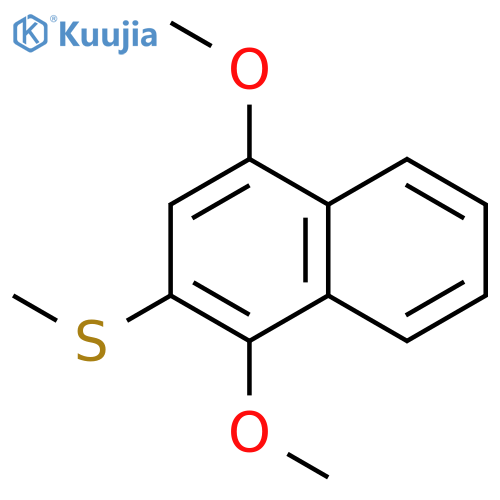 NAPHTHALENE, 1,4-DIMETHOXY-2-(METHYLTHIO)- structure