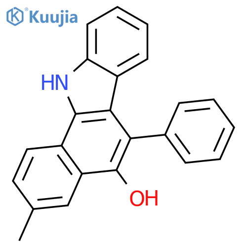 11H-Benzo[a]carbazol-5-ol, 3-methyl-6-phenyl- structure