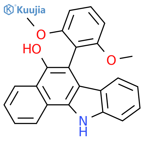 11H-Benzo[a]carbazol-5-ol, 6-(2,6-dimethoxyphenyl)- structure