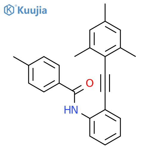 Benzamide, 4-methyl-N-[2-[(2,4,6-trimethylphenyl)ethynyl]phenyl]- structure