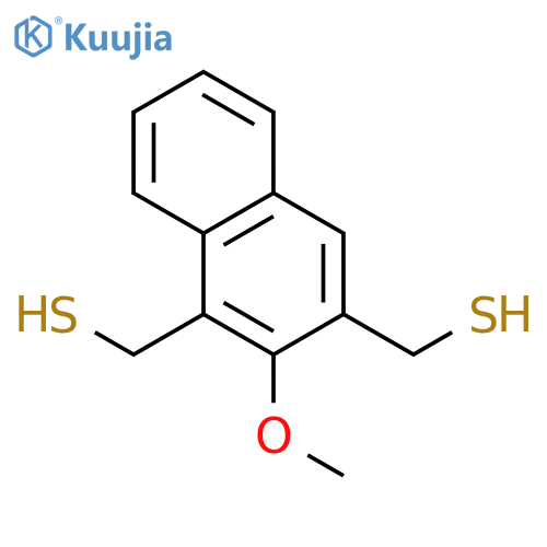 1,3-Naphthalenedimethanethiol, 2-methoxy- structure