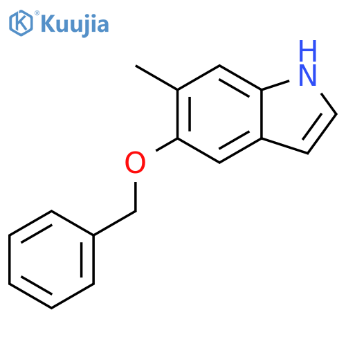 5-(Benzyloxy)-6-methyl-1H-indole structure