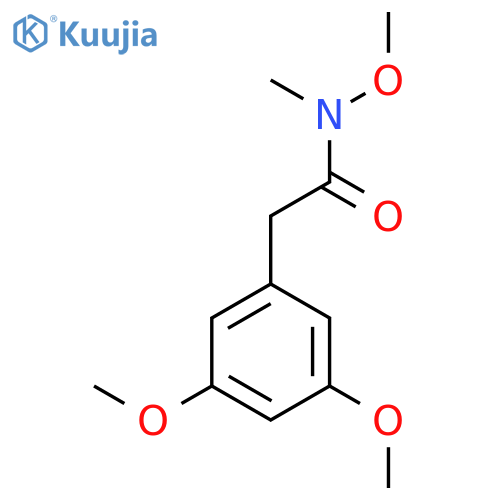 Benzeneacetamide, N,3,5-trimethoxy-N-methyl- structure
