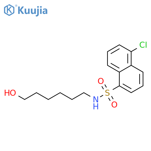 1-Naphthalenesulfonamide, 5-chloro-N-(6-hydroxyhexyl)- structure