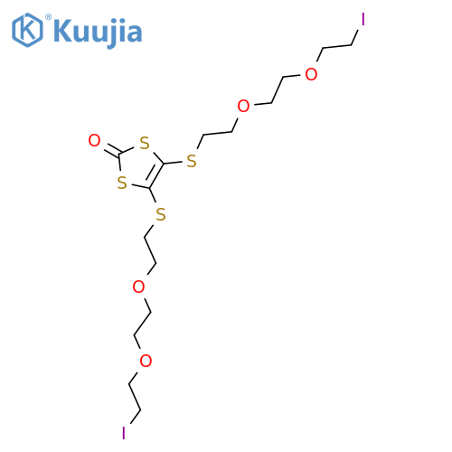 1,3-Dithiol-2-one, 4,5-bis[[2-[2-(2-iodoethoxy)ethoxy]ethyl]thio]- structure