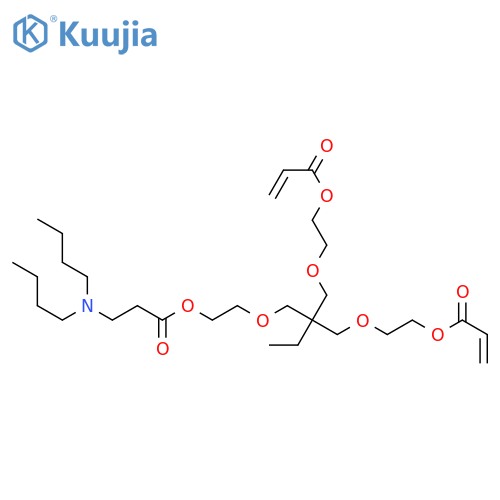2-[2,2-bis(2-prop-2-enoyloxyethoxymethyl)butoxy]ethyl 3-(dibutylamino)propanoate structure