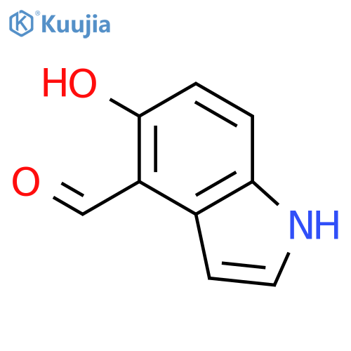 5-Hydroxy-1H-indole-4-carbaldehyde structure