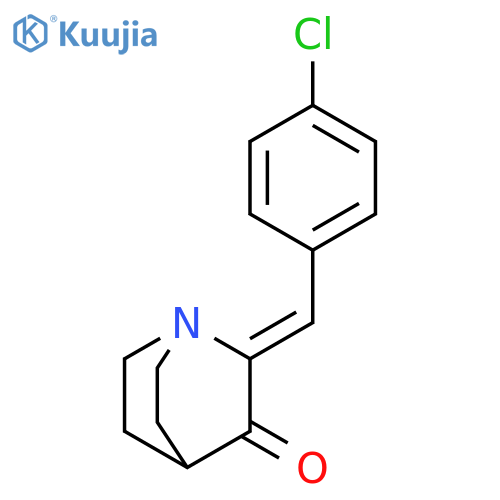 1-Azabicyclo[2.2.2]octan-3-one, 2-[(4-chlorophenyl)methylene]-, (2Z)- structure