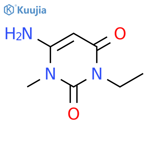 2,4(1H,3H)-Pyrimidinedione, 6-amino-3-ethyl-1-methyl- structure