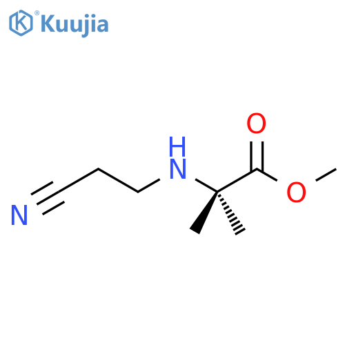 methyl 2-(2-cyanoethyl)amino-2-methylpropanoate structure
