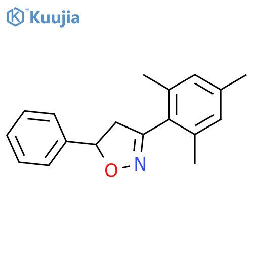 Isoxazole, 4,5-dihydro-5-phenyl-3-(2,4,6-trimethylphenyl)- structure