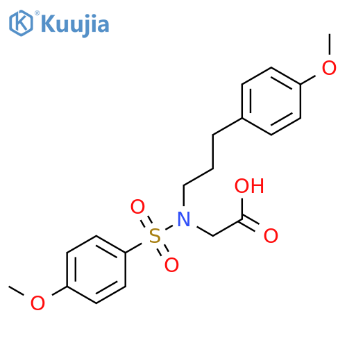 GLYCINE, N-[3-(4-METHOXYPHENYL)PROPYL]-N-[(4-METHOXYPHENYL)SULFONYL]- structure