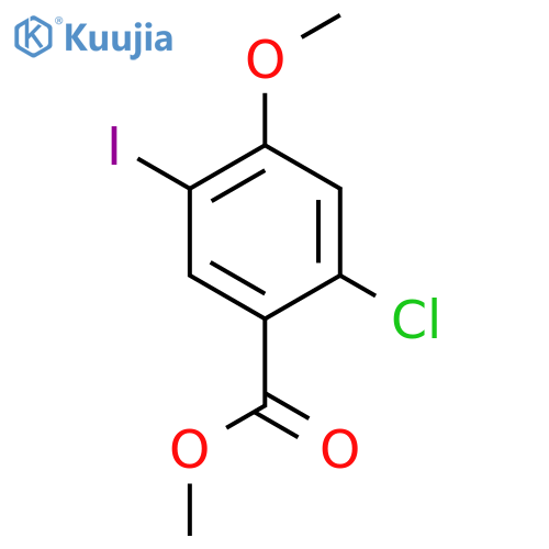 methyl 2-chloro-5-iodo-4-methoxybenzoate structure