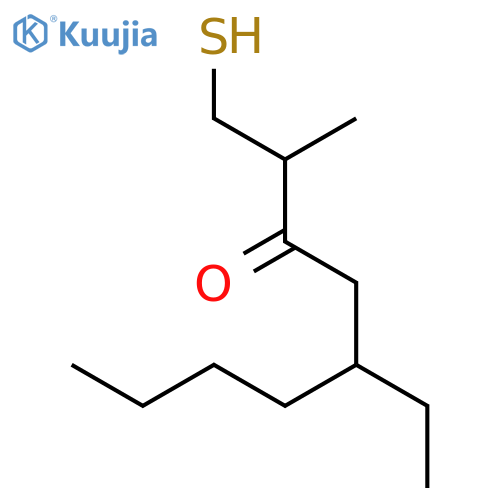 5-Ethyl-2-methyl-1-sulfanylnonan-3-one structure