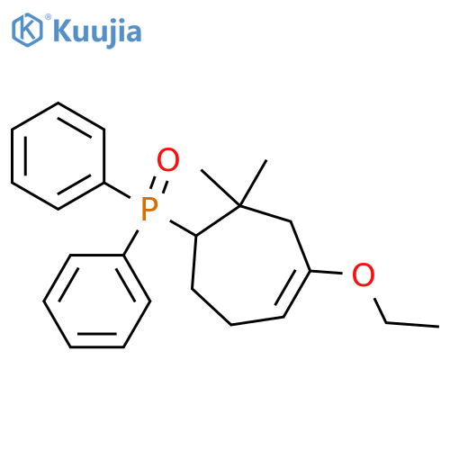 Phosphine oxide, (4-ethoxy-2,2-dimethyl-4-cyclohepten-1-yl)diphenyl- structure