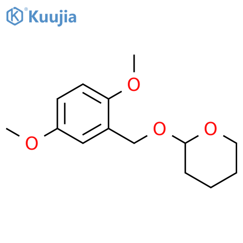 2H-Pyran, 2-[(2,5-dimethoxyphenyl)methoxy]tetrahydro- structure