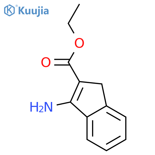 1H-Indene-2-carboxylicacid, 3-amino-, ethyl ester structure